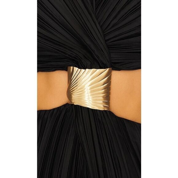 Cult Gaia Mitra Sleeveless Halter Gown in Black Small - Picture 6 of 11